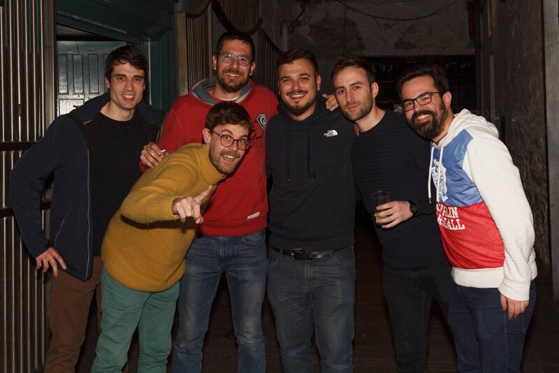 Diego Lauton, Benji Prats, Suan Peret, Edgar Morende, Justo Fernanzed, Jeusto Fernanzed, Gabrial Fernanzed and Pepe Diez (All Spain) enjoying themselves in An Brog in Cork City. Credit: Damian Coleman. Diego Lauton, Benji Prats, Suan Peret, Edgar Morende, Justo Fernanzed, Jeusto Fernanzed, Gabrial Fernanzed and Pepe Diez (All Spain) enjoying themselves in An Brog in Cork City. Credit: Damian Coleman.