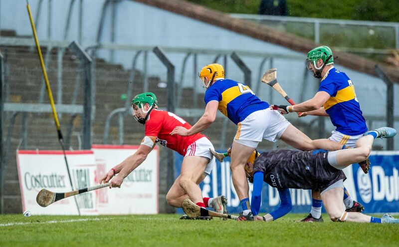 Aidan Walsh scores a goal against Tipp. Picture: INPHO/Morgan Treacy