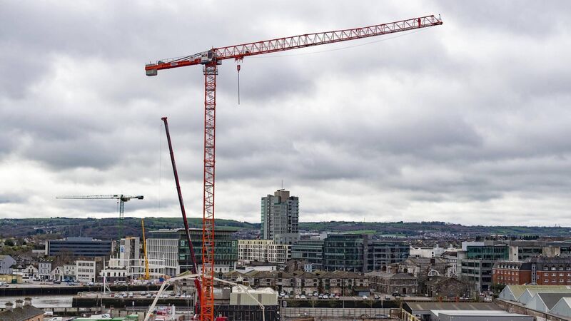 Construction boom in Cork as another crane joins the city skyline Construction boom in Cork as another crane joins the city skyline