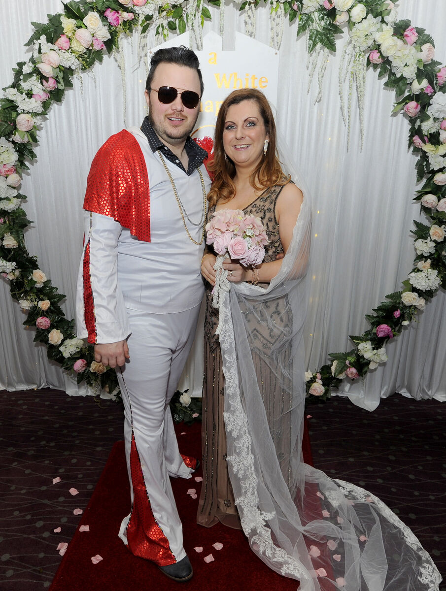 Sean and Lisa Burke from Ballincollig pictured at the Sonas and Rainbow Club 'One Night in Vegas' fundraiser at the Carrigaline Court Hotel. Pic: Gavin Browne