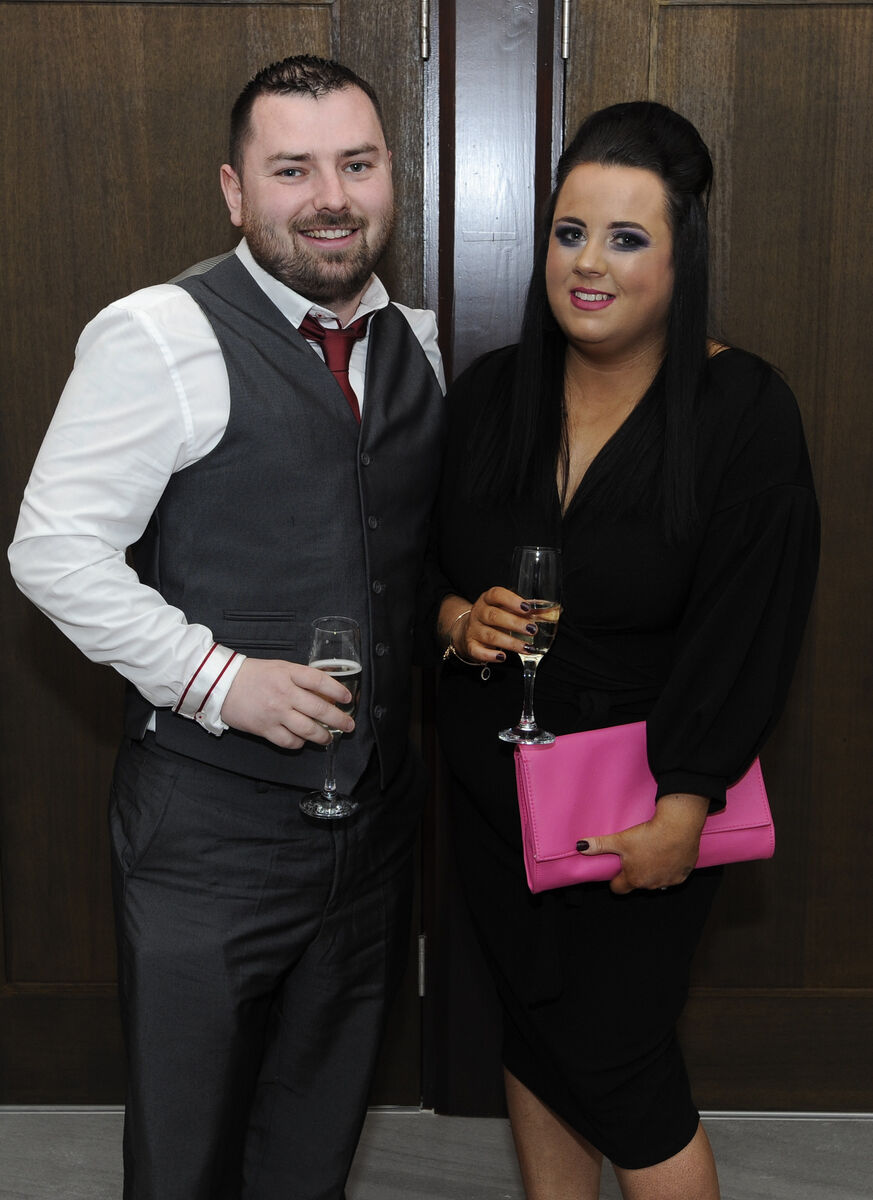 Jason Scannell and Samantha Barry from Fairhill pictured at the Sonas and Rainbow Club 'One Night in Vegas' fundraiser at the Carrigaline Court Hotel. Pic: Gavin Browne