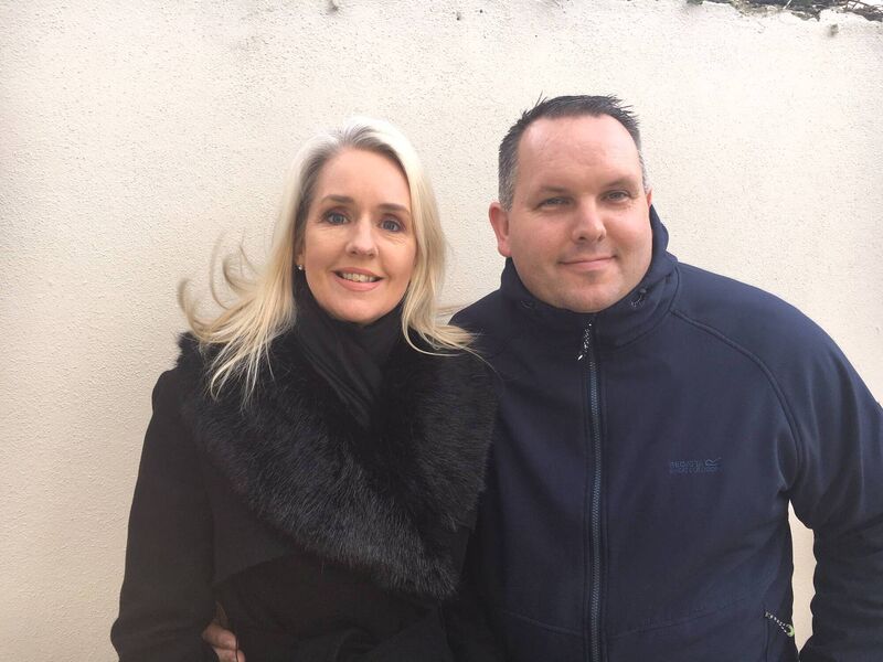 Lucy Wolfe and husband Alan.