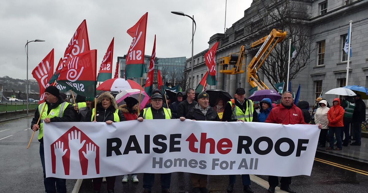 Video and pictures Hundreds demand action on housing crisis at Cork