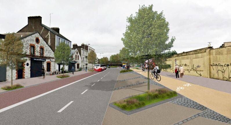 A view of the planned changes to Victoria Road as part of the Docklands to City Centre Road Network Improvement Scheme. A view of the planned changes to Victoria Road as part of the Docklands to City Centre Road Network Improvement Scheme.