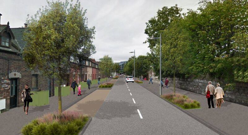 A view of the planned changes to Albert Road as part of the Docklands to City Centre Road Network Improvement Scheme. A view of the planned changes to Albert Road as part of the Docklands to City Centre Road Network Improvement Scheme.