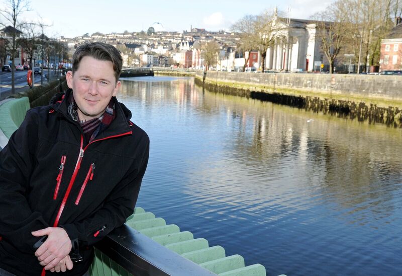 Shane Casey, aka Billy Murphy of the Young Offenders, pictured by the River Lee near Cork Opera House where he will be starring in the play, Wet Paint, from March 20th-23rd.Picture Denis Minihane.