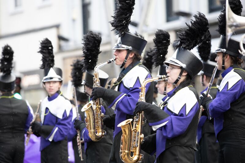 The Arvada West High School Wildcat Marching Band performing at the 2019 Cork St. Patrick’s Day Parade which is organised by Cork City Council.Pic DARRAGH KANE The Arvada West High School Wildcat Marching Band performing at the 2019 Cork St. Patrick’s Day Parade which is organised by Cork City Council.Pic DARRAGH KANE