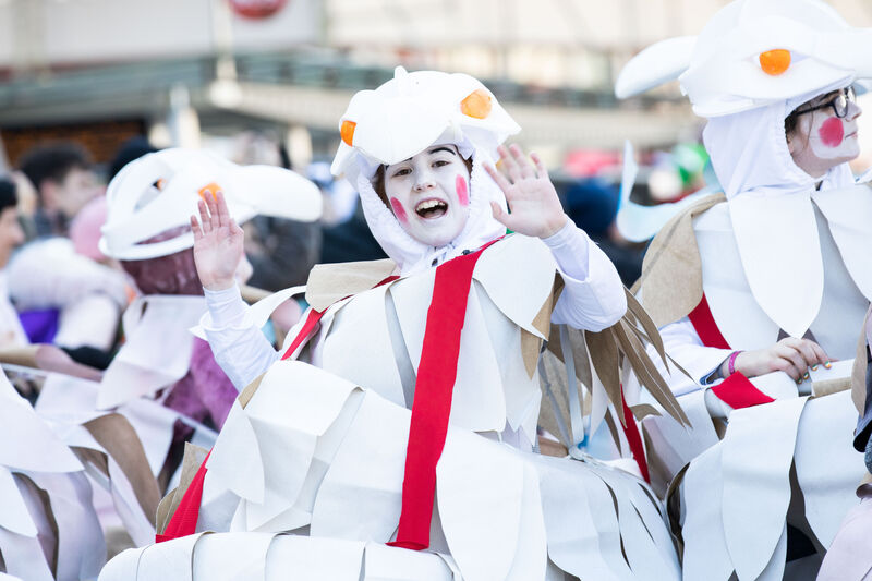 Performers on the Dowtcha Puppet float at the 2019 Cork St. Patrick’s Day Parade which is organised by Cork City Council.Pic DARRAGH KANE Performers on the Dowtcha Puppet float at the 2019 Cork St. Patrick’s Day Parade which is organised by Cork City Council.Pic DARRAGH KANE