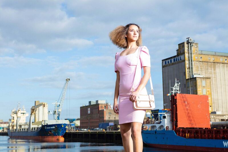 Sara Donovan, pictured at Port of Cork Marina in Spring/Summer 2019 fashion from Silk Peaches and Gentleman's Quarters during UCC's Next Top Model 2019. Picture: Michael O'Sullivan /OSM PHOTO Sara Donovan, pictured at Port of Cork Marina in Spring/Summer 2019 fashion from Silk Peaches and Gentleman's Quarters during UCC's Next Top Model 2019. Picture: Michael O'Sullivan /OSM PHOTO