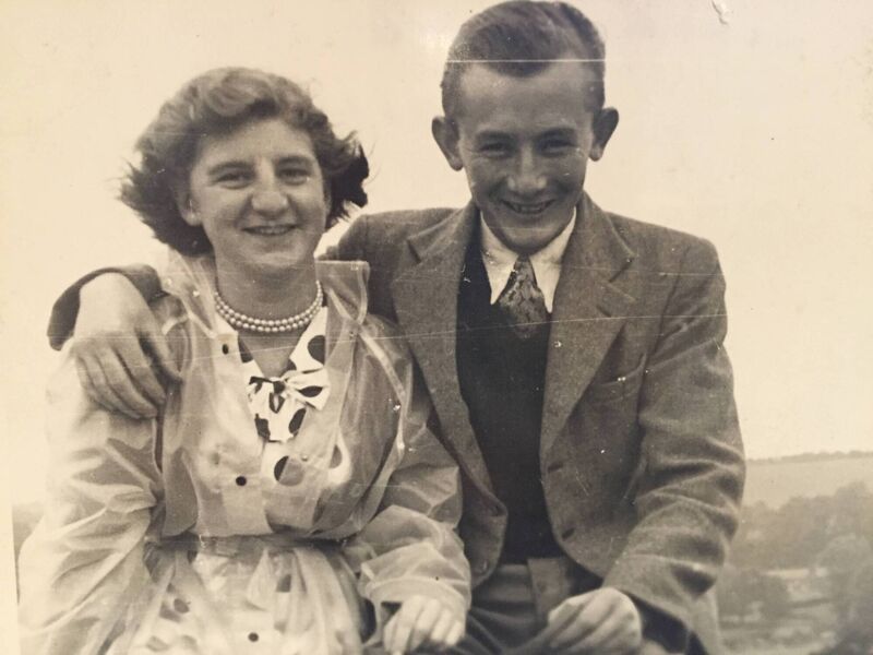 Patrick O Shea's parents Jo and Michael on their first date. Patrick O Shea's parents Jo and Michael on their first date.