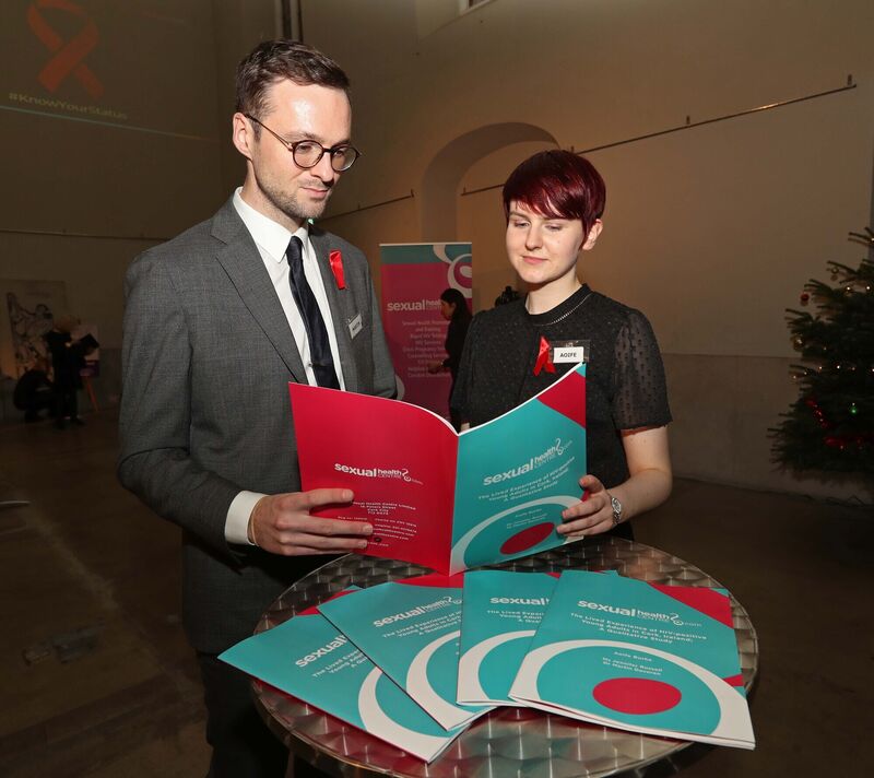 Dr.Martin Davoren, Executive Director Sexual Health Centre and Aoife Burke, Researcher at Sexual Health Centre, with the report.Picture: Jim Coughlan. Dr.Martin Davoren, Executive Director Sexual Health Centre and Aoife Burke, Researcher at Sexual Health Centre, with the report.Picture: Jim Coughlan.