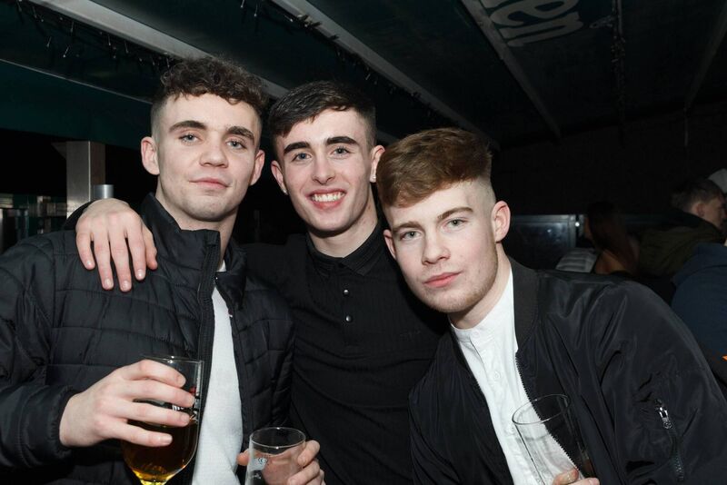 Nathan Broderick (Farenree), James Hannigan (Farenree) and Colin Lemass (Ballyvolane) enjoying themselves in Suas. Nathan Broderick (Farenree), James Hannigan (Farenree) and Colin Lemass (Ballyvolane) enjoying themselves in Suas.