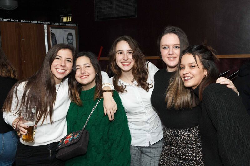Fatima Terrica, Maria Linares, Candela Alvarez, Anita Canizo and Patricia Diaz (All Spain) enjoying themselves in An Bróg. Pictures: Damian Coleman. Fatima Terrica, Maria Linares, Candela Alvarez, Anita Canizo and Patricia Diaz (All Spain) enjoying themselves in An Bróg. Pictures: Damian Coleman.