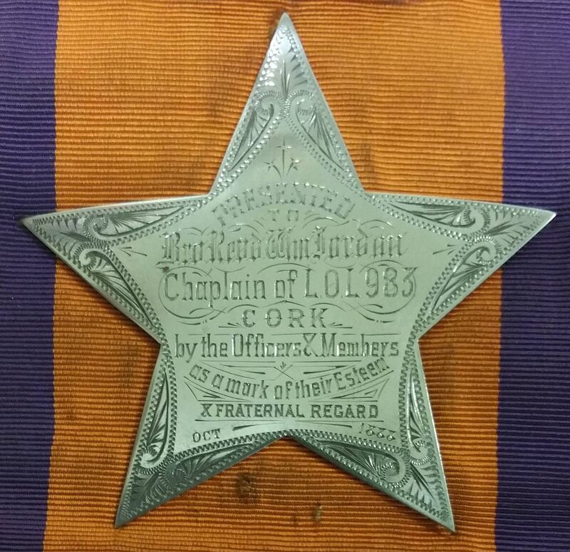 Presentation made to a departing member of Cork City Lodge number 983 in 1888. Picture: Quincey Dougan. Presentation made to a departing member of Cork City Lodge number 983 in 1888. Picture: Quincey Dougan.