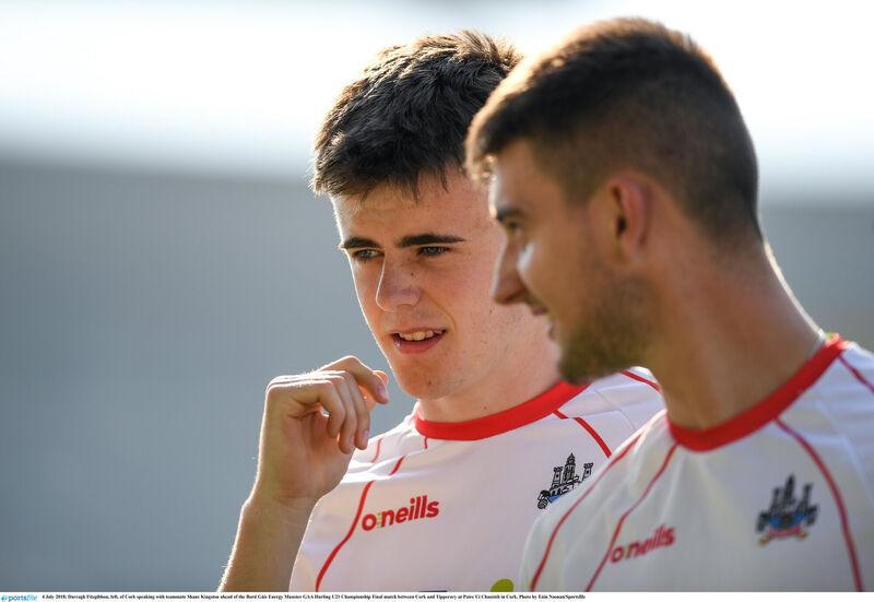 Rising stars Darragh Fitzgibbon and Shane Kingston. Picture: Eóin Noonan/Sportsfile