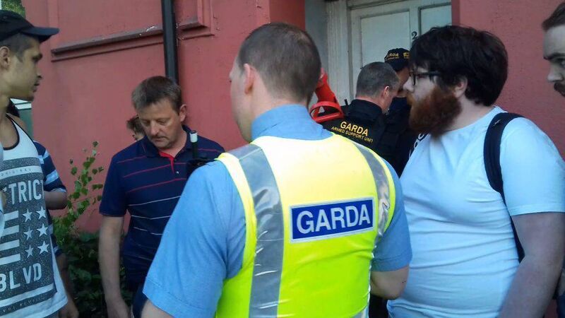Gardaí evict anti-homelessness protestors Gardaí evict anti-homelessness protestors