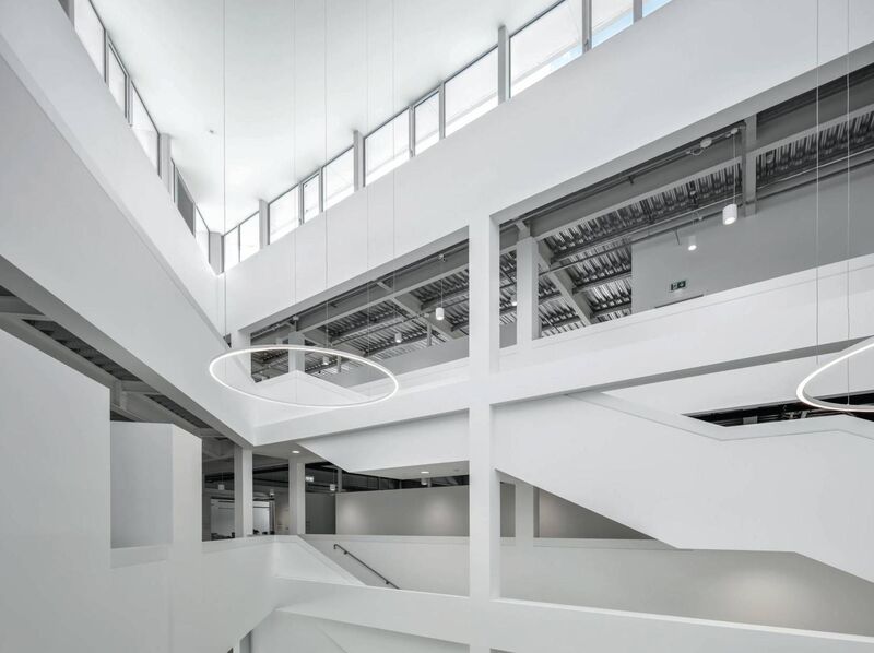 CAA - JCA Architects - School of Architecture at Nano Nagle Place - Atrium and Central Circulation Stairs. Pic: JCA Architects CAA - JCA Architects - School of Architecture at Nano Nagle Place - Atrium and Central Circulation Stairs. Pic: JCA Architects