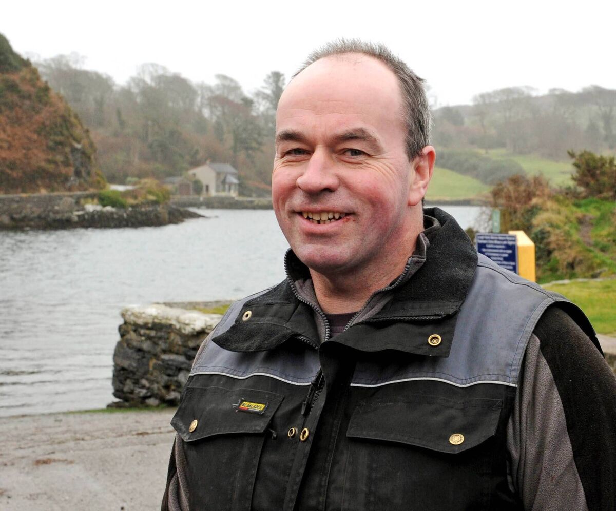 Steve Redmond, who is undertaking his latest endurance challenge, swimming 36km from Baltimore Harbour, around the Fastnet Rock Lighthouse and back.