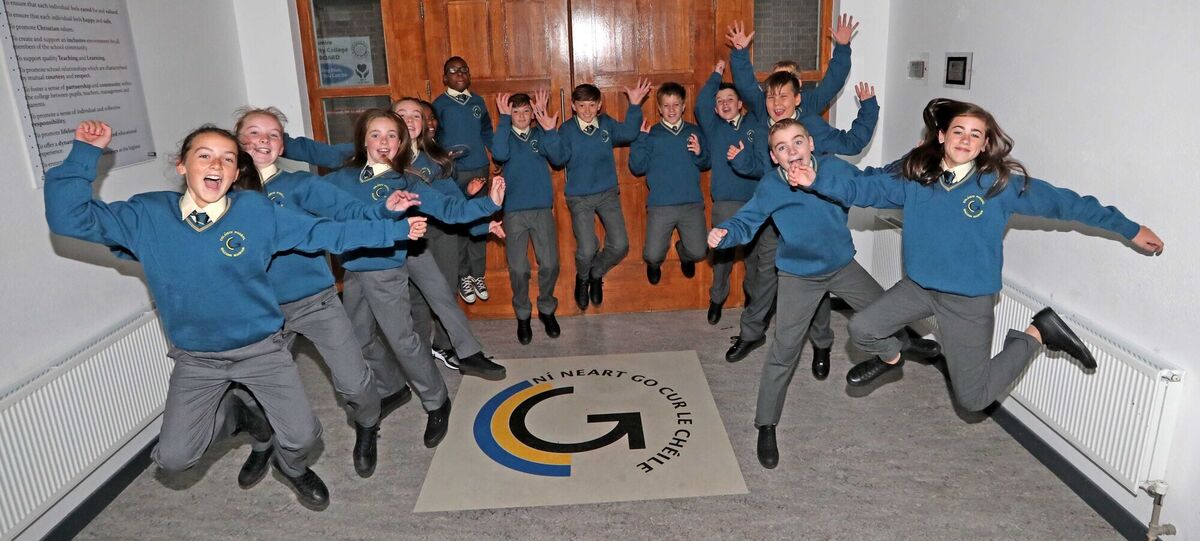 These siblings are travelling from Watergrasshill, Brooklodge and Glanmire town itself to attend Glanmire Community College. Picture: Jim Coughlan. These siblings are travelling from Watergrasshill, Brooklodge and Glanmire town itself to attend Glanmire Community College. Picture: Jim Coughlan.