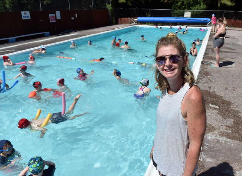 Alison O'Keeffe , treasurer at the community run outdoor swimming pool.Picture: Eddie O'Hare