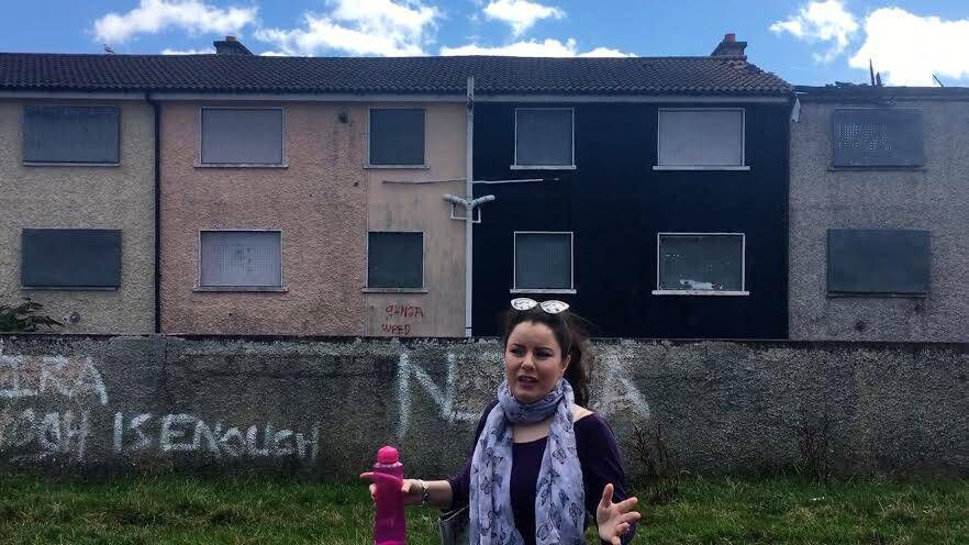 A still from Hilary Quinn's video on derelict homes, which has had more than 73,000 views online
