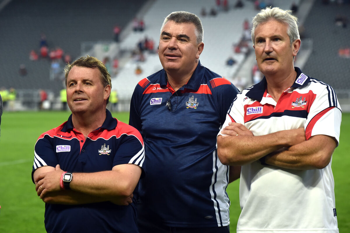 Cork manager Denis Ring, selector Liam Martin and Kieran Kinston after the Munster final. Picture: Eddie O'Hare Cork manager Denis Ring, selector Liam Martin and Kieran Kinston after the Munster final. Picture: Eddie O'Hare