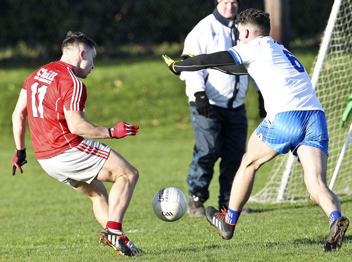 Sean Powter kicks a score against Waterford. Picture: Sean Byrne/Deise Sport