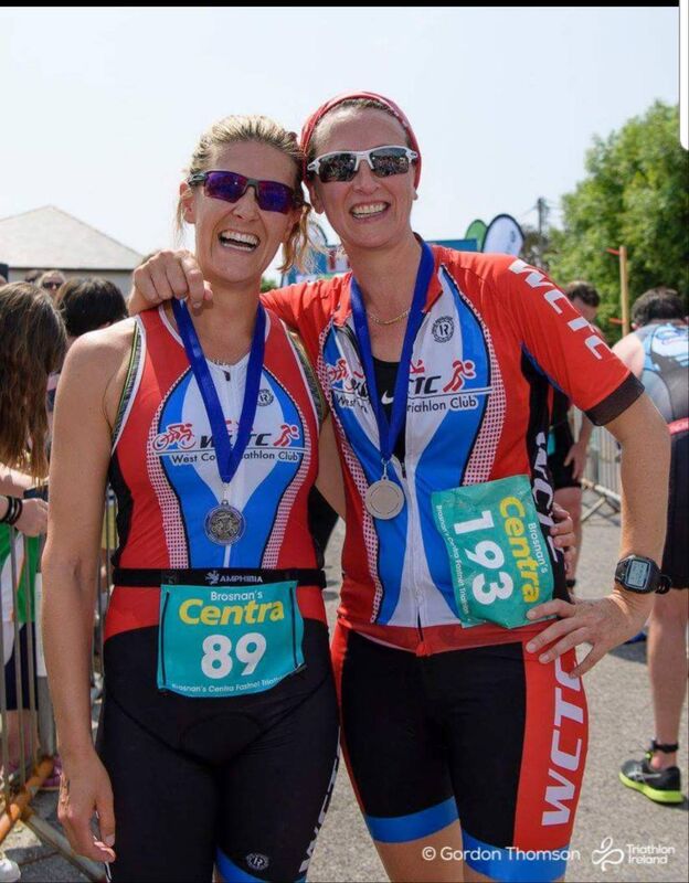 WHAT AN ACHIEVEMENT: With their medals, having completed the Schull Triathlon.