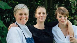 <p>THE PERRY SISTERS: Tessa (chef), Keziah (front of house) and JoJo (manager)</p>