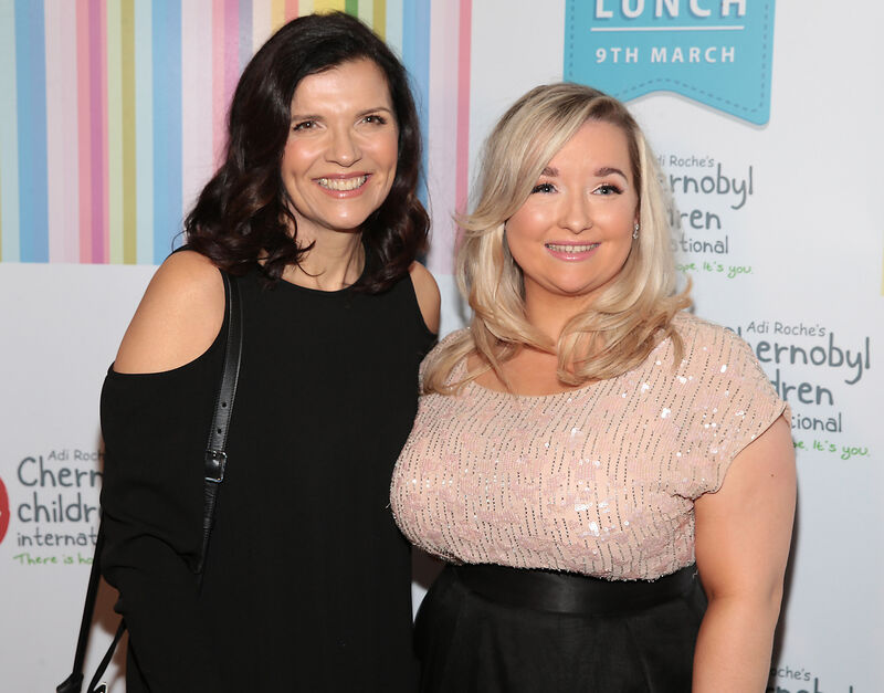 Ali Hewson with her god daughter Anna Gabriel who, at the age of four, was rescued by Adi Roche and Ali Hewson and later adopted by the Gabriel family from Bandon, Co Cork Ali Hewson with her god daughter Anna Gabriel who, at the age of four, was rescued by Adi Roche and Ali Hewson and later adopted by the Gabriel family from Bandon, Co Cork