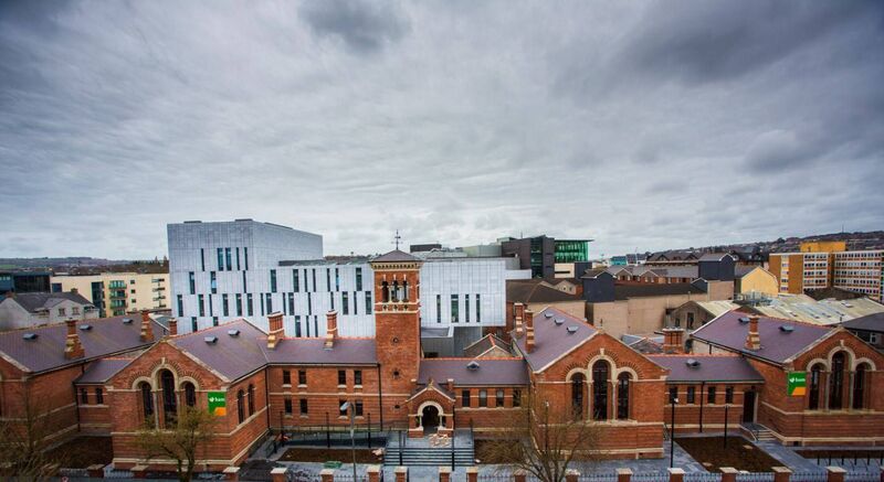 An external view of the new redeveloped courthouse on Anglesea Street