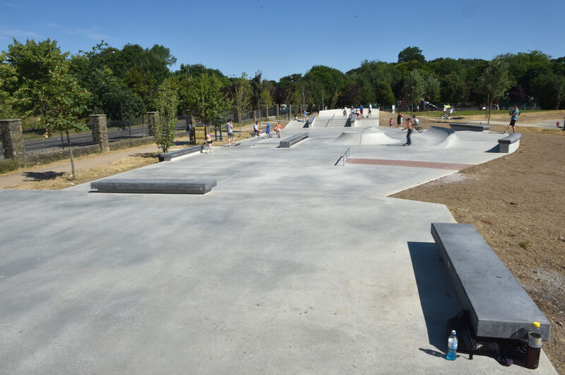 The new skateboard park in Carrigaline. Picture Dan Linehan