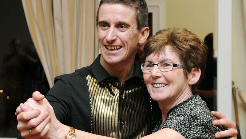 Rob Heffernan pictured with Chris Buckley, Killeens, at a dance class at the Metropole Hotel. Pic: Denis Minihane Rob Heffernan pictured with Chris Buckley, Killeens, at a dance class at the Metropole Hotel. Pic: Denis Minihane