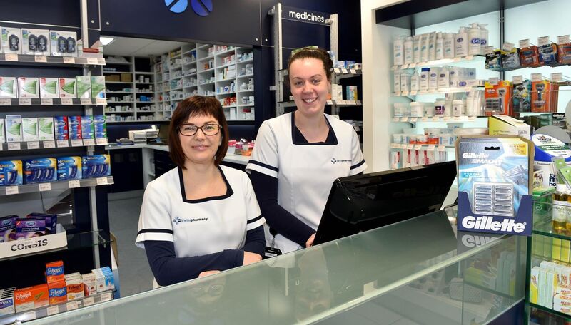 Irwin's Pharmacy, Mayfield Shopping Centre, Silversprings Road, Cork, from left Gwen Bishop and Emma Gaffney. Picture Dan Linehan