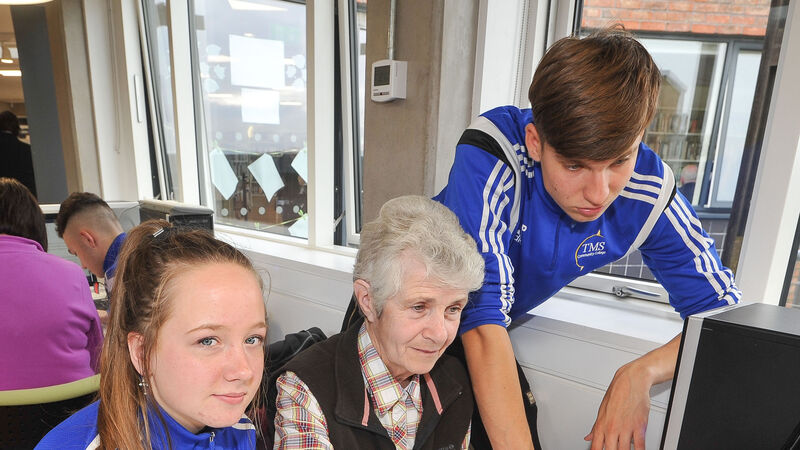 Hollyhill kids teach hi-tech skills to seniors