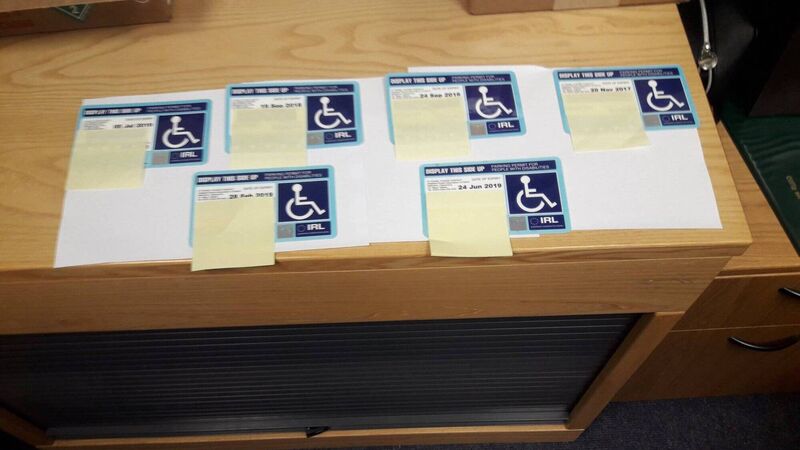 Cork gardaí seize six blue badges for improper use Cork gardaí seize six blue badges for improper use