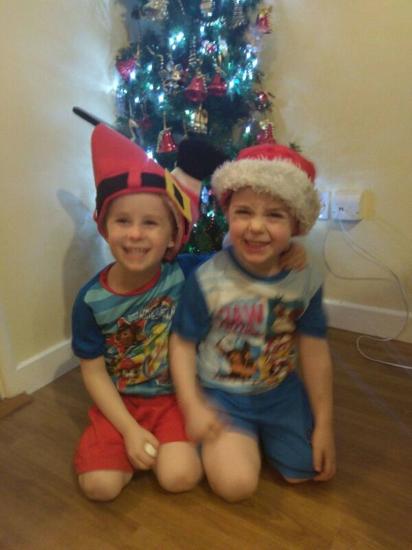 BOND OF LOVE: Tristan Forde (right) with his brother Oscar last Christmas BOND OF LOVE: Tristan Forde (right) with his brother Oscar last Christmas