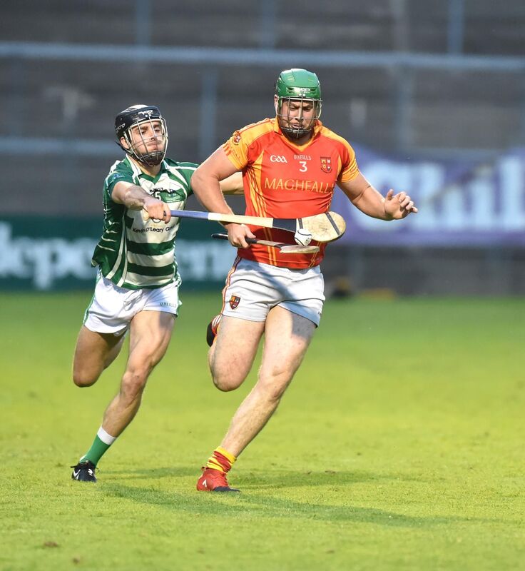Mallow's Killian O'Connor is tackled by Valley Rovers' Jack Walsh. Picture: Eddie O'Hare