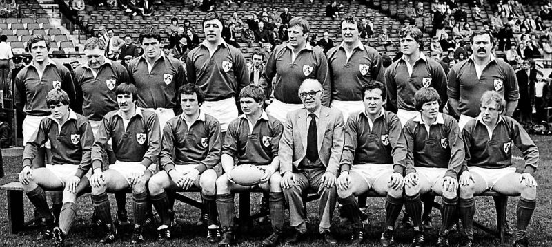 The Ireland team that played England in 1983. Included are Cork players Donal Linehan, fourth from left, back row and in front row, Michael Kiernan, third from left and Moss Finn, third from right. The Ireland team that played England in 1983. Included are Cork players Donal Linehan, fourth from left, back row and in front row, Michael Kiernan, third from left and Moss Finn, third from right.