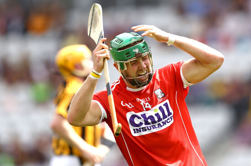 Will Leahy reacts to a missed chance. Picture: INPHO/James Crombie