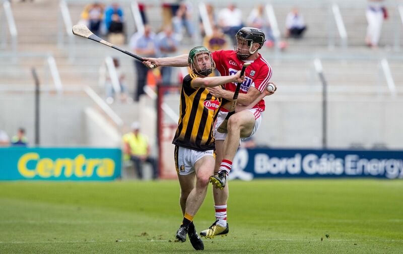 Shane O'Donovan with Martin Power of Kilkenny. Picture: INPHO/Morgan Treacy
