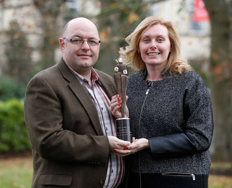 Tony & Mary Heffernan picking up their People of the Year Award. Picture: Robbie Reynolds Tony & Mary Heffernan picking up their People of the Year Award. Picture: Robbie Reynolds