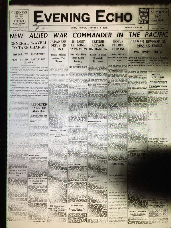 An Evening Echo from 1942. An Evening Echo from 1942.