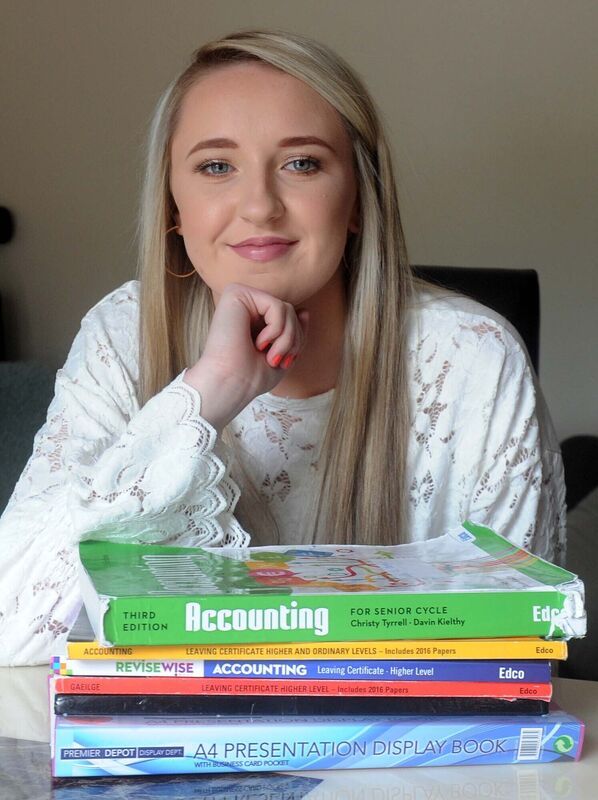 Kellie Thompson, Leaving Cert student. Picture: Denis Minihane. Kellie Thompson, Leaving Cert student. Picture: Denis Minihane.