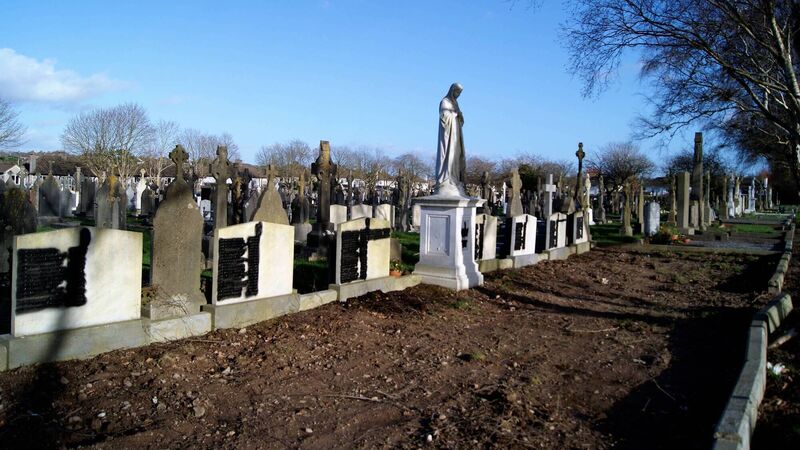 Blacked out headstones in St Finnbarr's have not been vandalised