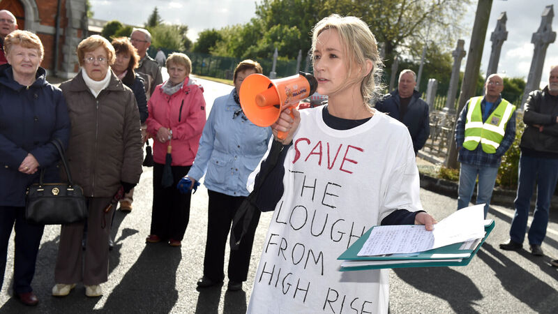 200 say no to high-rise student block proposal at Lough protest