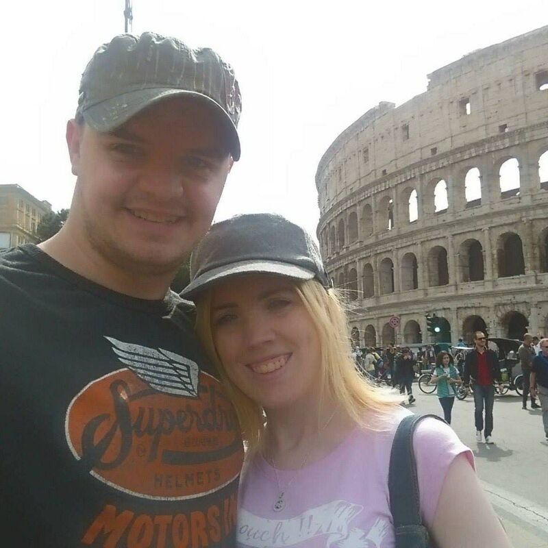 Lorna Roche and her boyfriend Stuart.