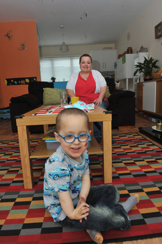 Rebecca Walz and her four year old son Caleb. Picture Dan Linehan Rebecca Walz and her four year old son Caleb. Picture Dan Linehan