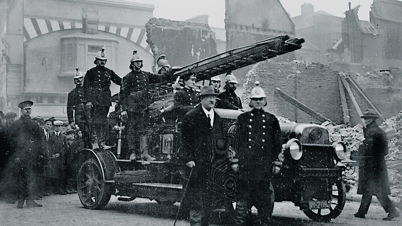 The Burning of Cork: "My my men worked away like Trojans until the last spark was quenched." The Burning of Cork: "My my men worked away like Trojans until the last spark was quenched."