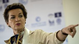 <p>FIFTH ANNIVERSARY: It is five years since the Paris Agreement and global emissions have yet to fall. Pictured is Christiana Figueres, who was pivotal in negotiating the Agreement.	<span class="contextmenu emphasis CaptionCredit">Picture: Noel Celis/ AFP/ Getty Images</span></p>